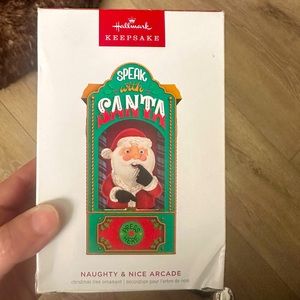 NIB Hallmark Keepsake 2023 Speak with Santa Magic Ornament